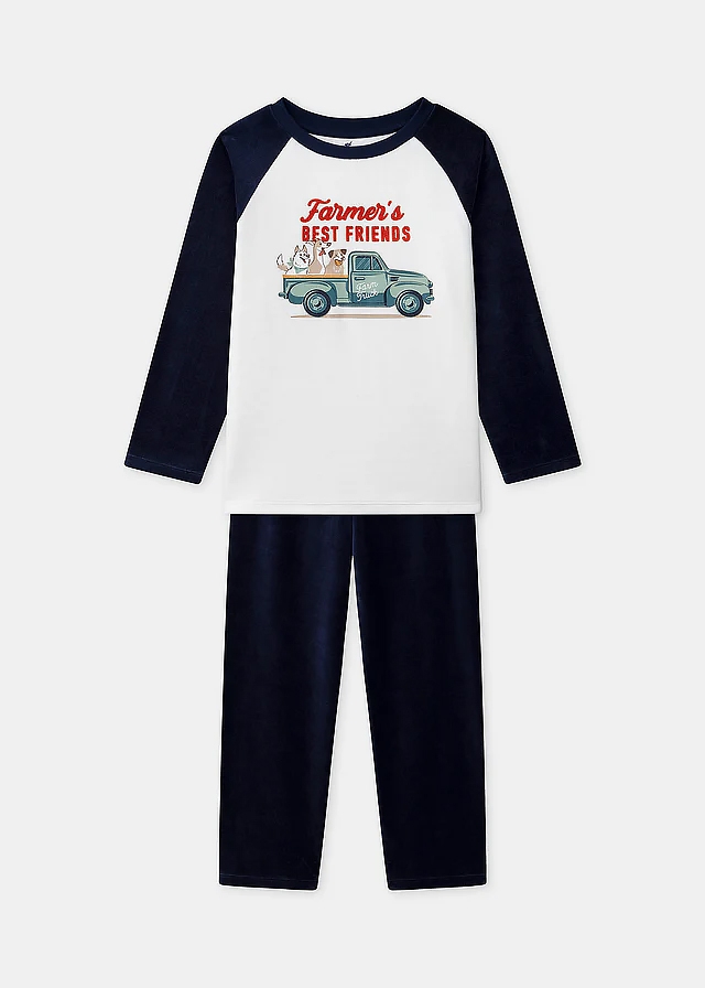 Піжама, велюрова. Джемпер + штани, Темно-синій, Sergent Major Франція, 26VL