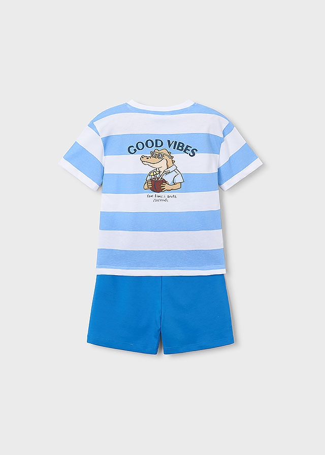 Комплект, Футболка + шорти, Синій, Mayoral Іспанія, 26VL