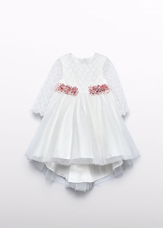 Сукня, довгий рукав, Білий, AbelLula Іспанія, 26OZ