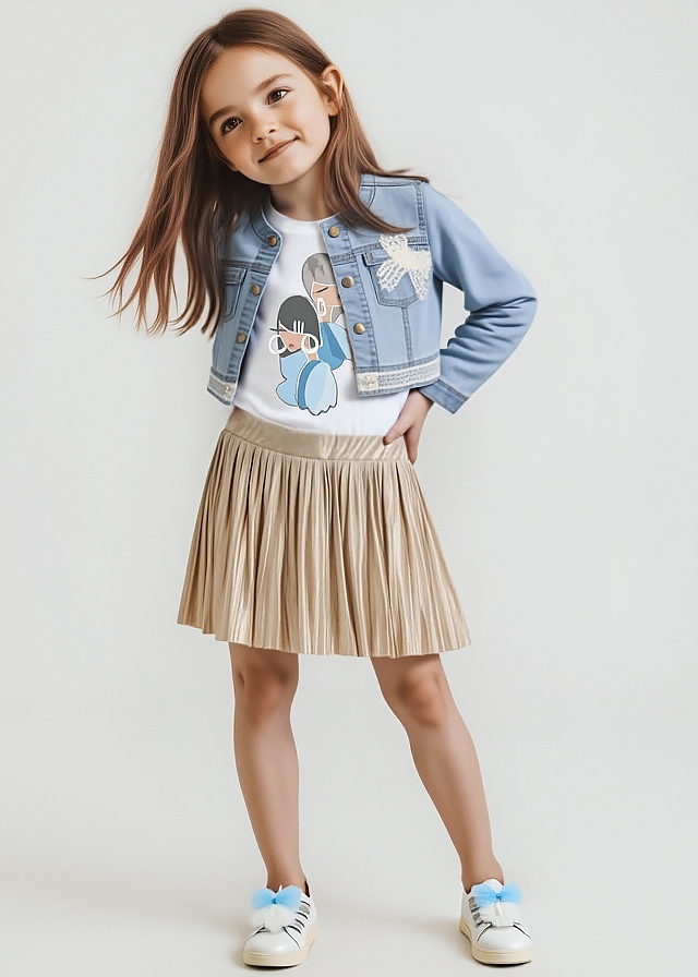 Шорти, з люрексом, Золотий, Mayoral Іспанія, 25VL Шорти, з люрексом, Золотий, Mayoral Іспанія, 25VL