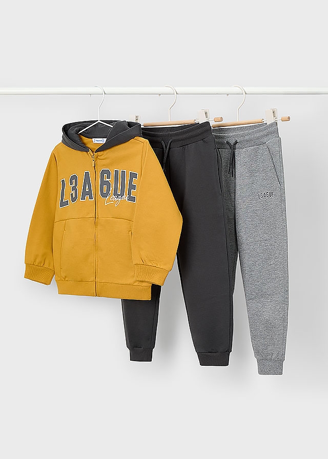 Комплект, утеплений Кофта + штани 2 шт., Бурштиновий, Mayoral Іспанія, 26OZ