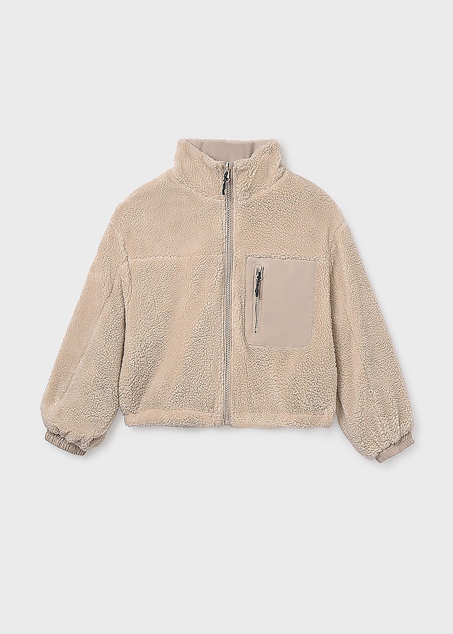 Куртка, двостороння (хутряна), Бежевий, Mayoral Іспанія, 26OZ