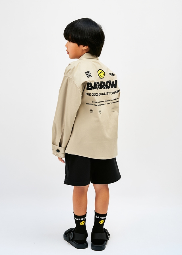 Сорочка, Бежевий, BARROW Kids Італія, 26VL Сорочка, Бежевий, BARROW Kids Італія, 26VL