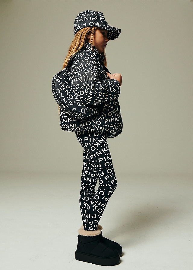Штани, Легінси, Чорний, PINKO UP Італія, 26OZ