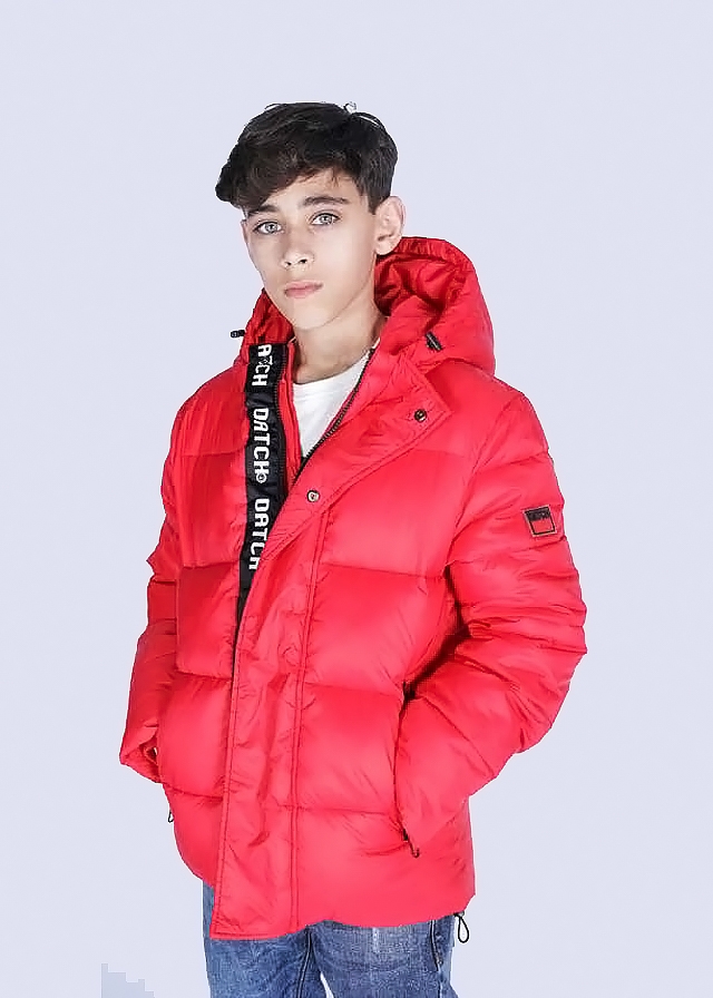 Куртка, з капюшоном, Червоний, DATCH Італія, 25OZ