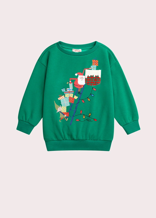 Пуловер, утеплений, Зелений, Du pareil au meme Франція, 26OZ