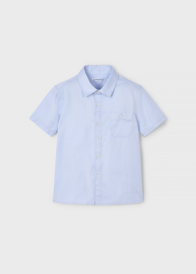 Сорочка, короткий рукав, Блакитний, Mayoral Іспанія, 25VL