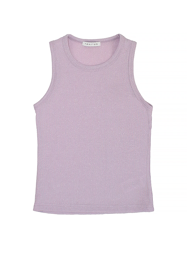 Футболка, Майка з люрексом, Бузковий, To Be Too Італія, 25VL