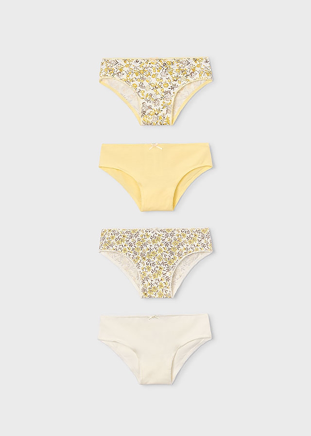 Білизна, Труси 4 шт., Жовтий, Mayoral Іспанія, 26VL Білизна, Труси 4 шт., Жовтий, Mayoral Іспанія, 26VL