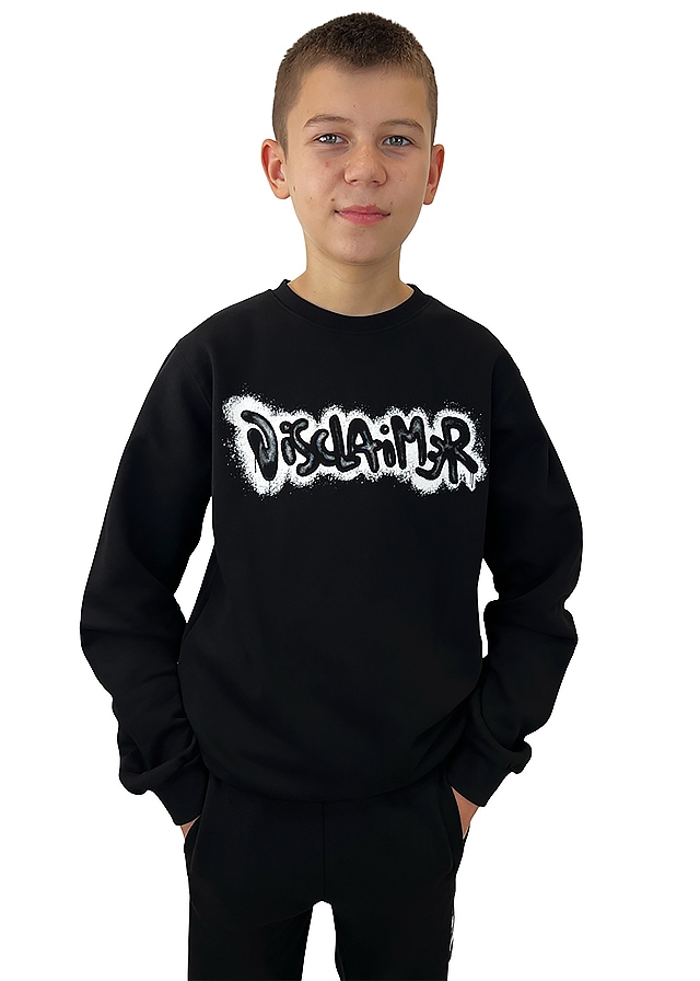 Пуловер, Чорний, DISCLAIMER Італія, 26OZ