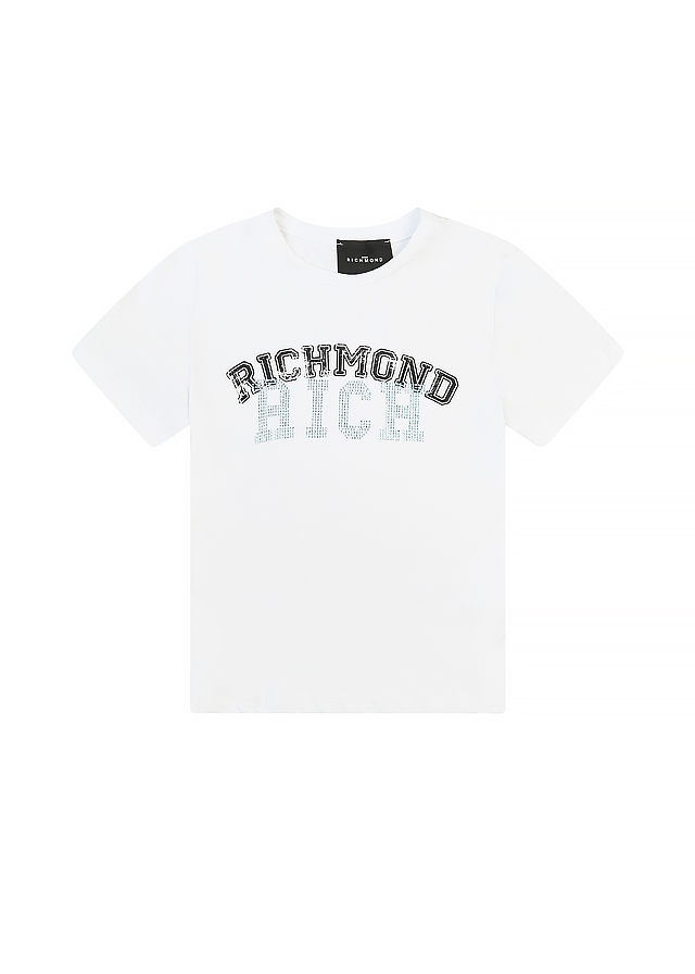Футболка, Білий, RICHMOND Італія, 25VL