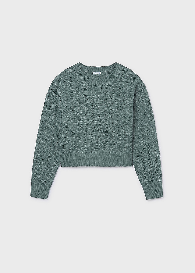 Светр, з люрексом, Зелений, Mayoral Іспанія, 26OZ