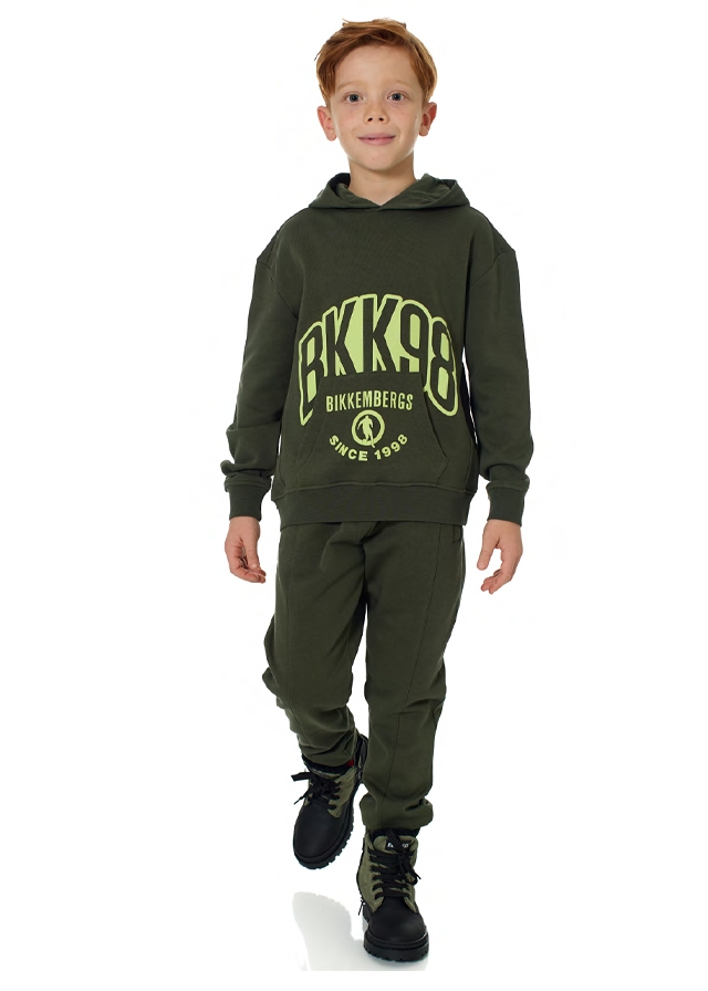 Штани, легке утеплення Оливковий, Зелений, Bikkembergs Італія, 26OZ