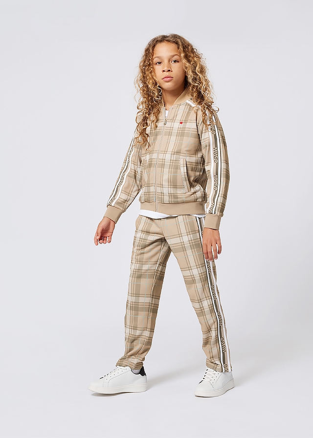 Штани, в клітинку, Бежевий, HUGO Німеччина, 26OZ