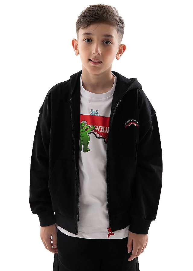 Кофта, з капюшоном, Чорний, SPRAYGROUND США, 26VL