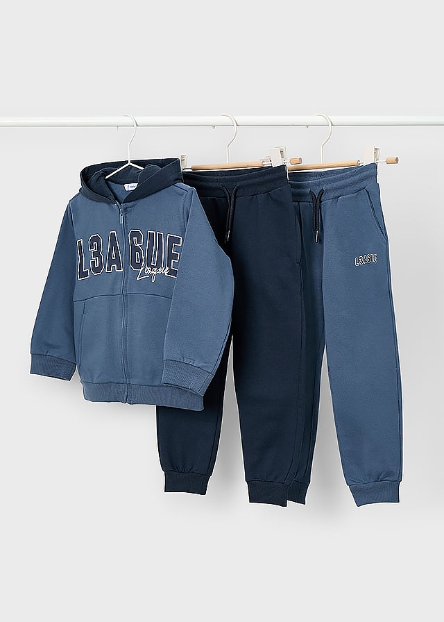 Комплект, утеплений Кофта + штани 2 шт., Синій, Mayoral Іспанія, 26OZ
