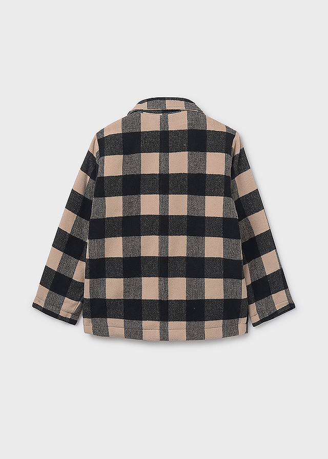 Пальто, в бежеву клітину, Чорний, Mayoral Іспанія, 26OZ