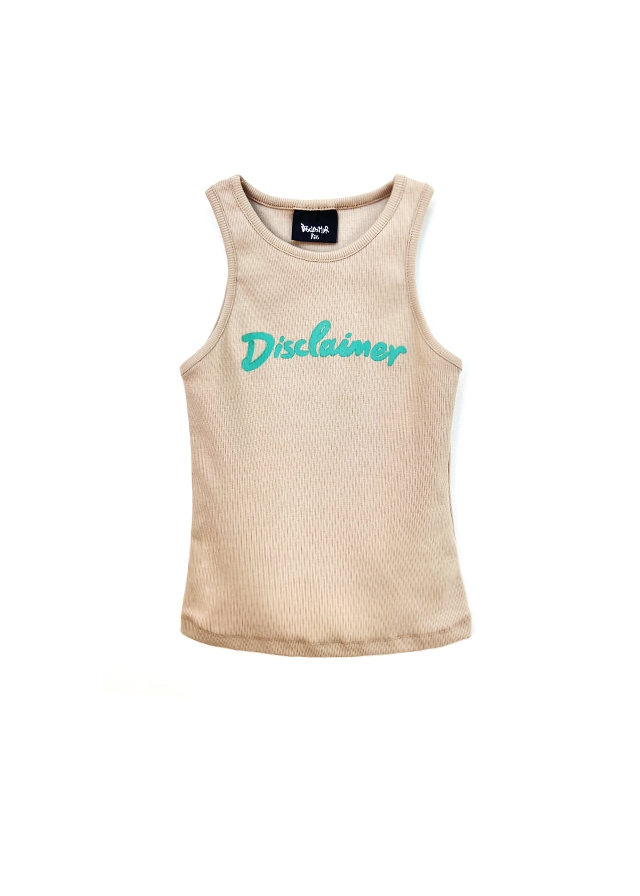 Футболка, Майка в рубчик, Бежевий, DISCLAIMER Італія, 25VL