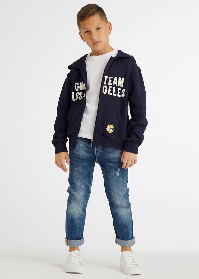 Кофта, з капюшоном, Темно-синій, DATCH Італія, 26VL