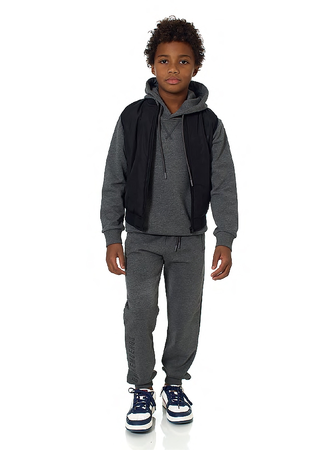 Пуловер, з капюшоном, Сірий, Bikkembergs Італія, 26OZ