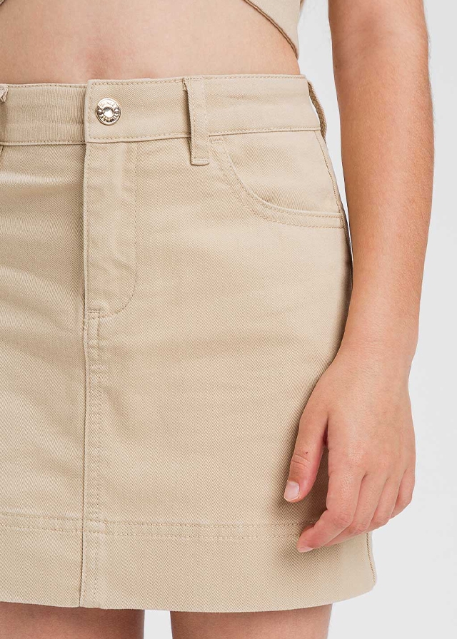 Спідниця, Бежевий, TWINSET Італія, 26VL