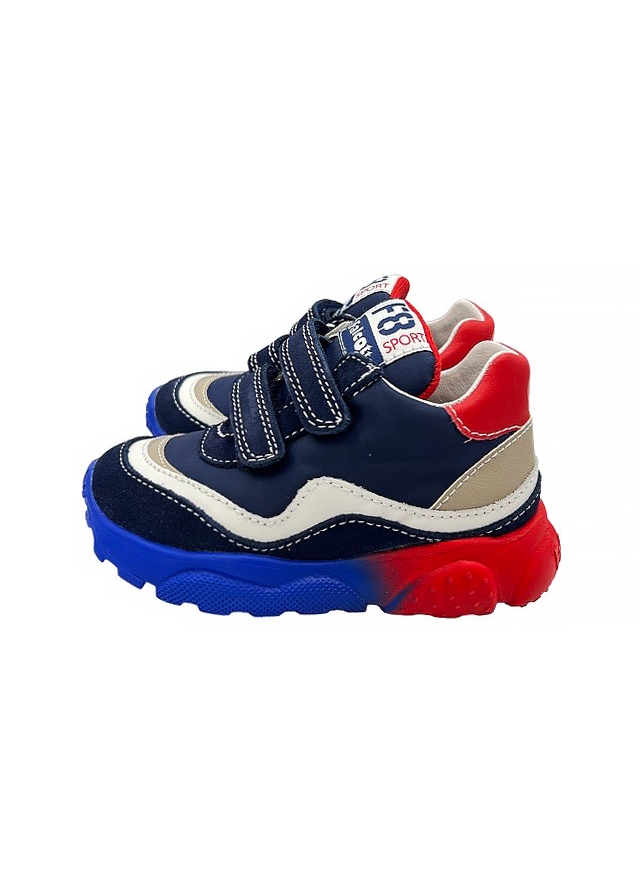 Кросівки, (червона вставка), Синій, Falcotto Італія, 25OZ