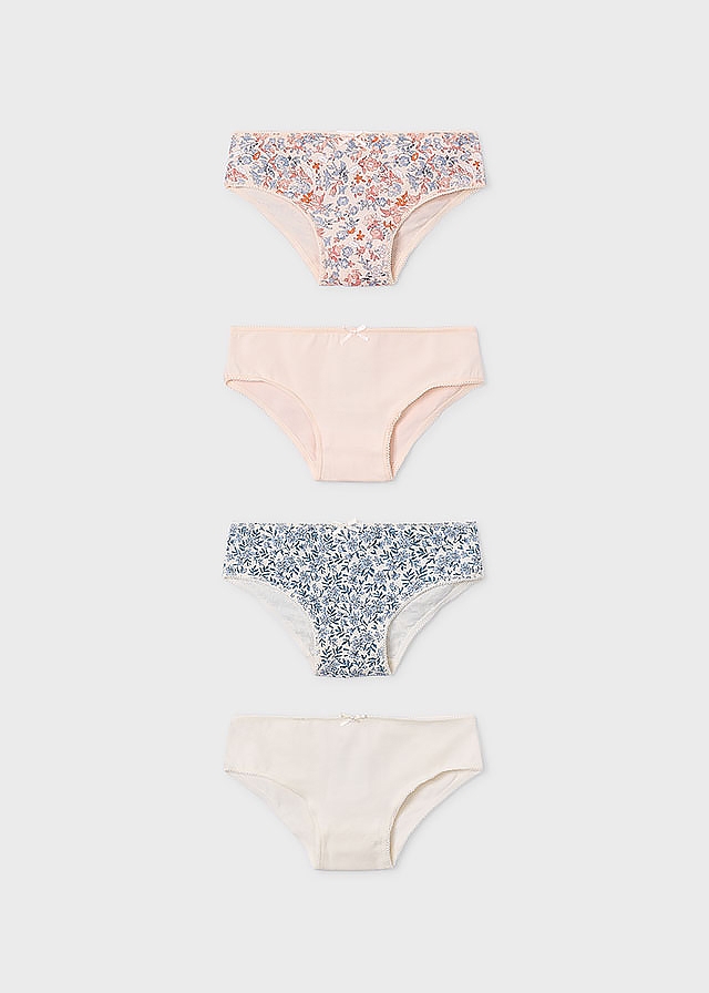 Білизна, Труси 4 шт., Кремовий, Mayoral Іспанія, 26VL Білизна, Труси 4 шт., Кремовий, Mayoral Іспанія, 26VL