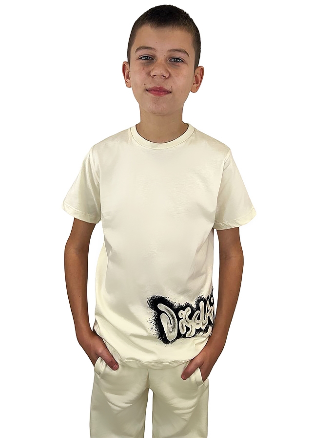 Футболка, Бежевий, DISCLAIMER Італія, 26OZ