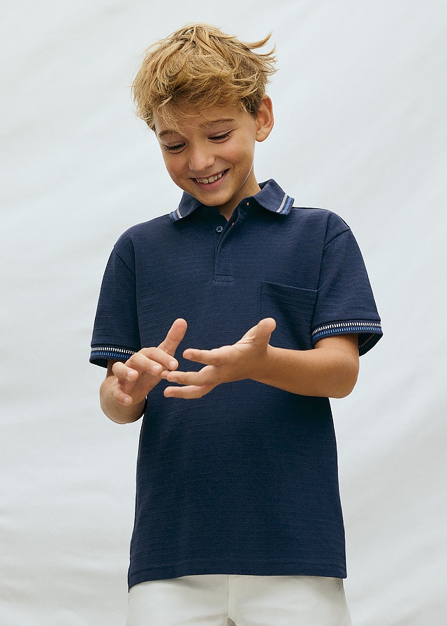 Футболка, POLO, Темно-синій, Mayoral Іспанія, 26VL