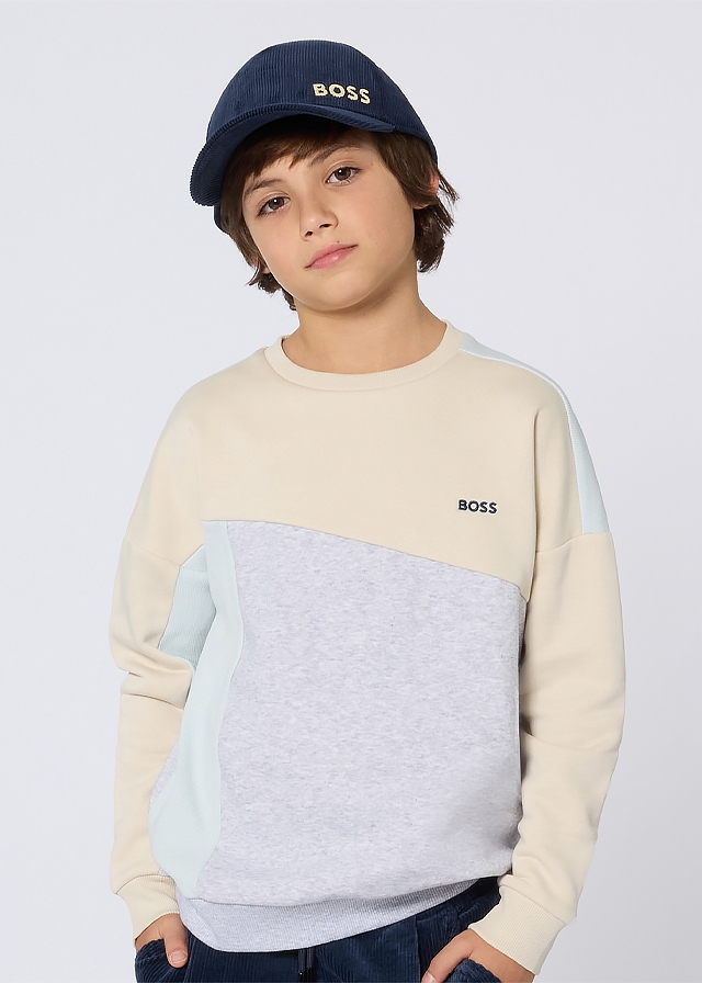 Пуловер, (легке утеплення), Сірий, BOSS Німеччина, 26OZ