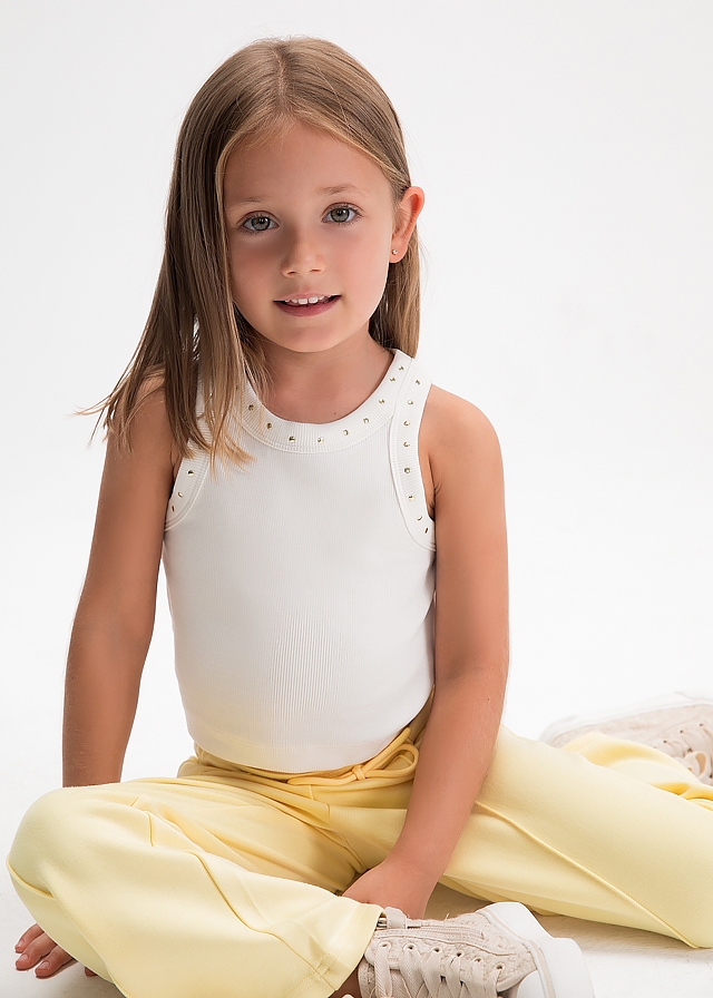 Футболка, Майка, Кремовий, Mayoral Іспанія, 26VL