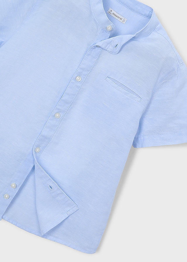 Сорочка, короткий рукав, Блакитний, Mayoral Іспанія, 26VL