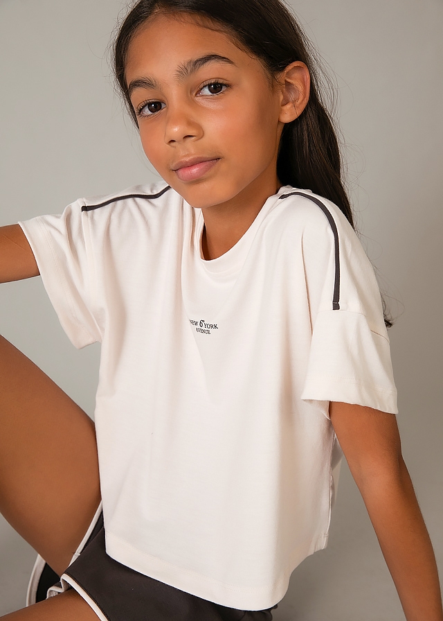 Комплект, Футболка + шорти, Бежевий, Mayoral Іспанія, 26VL