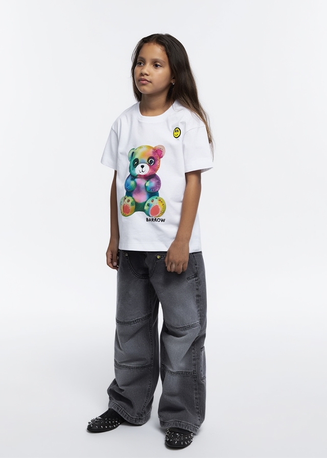 Футболка, Білий, BARROW Kids Італія, 26VL Футболка, Білий, BARROW Kids Італія, 26VL