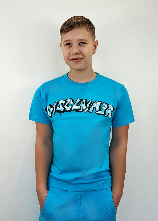 Футболка, Синій, DISCLAIMER Італія, 25VL