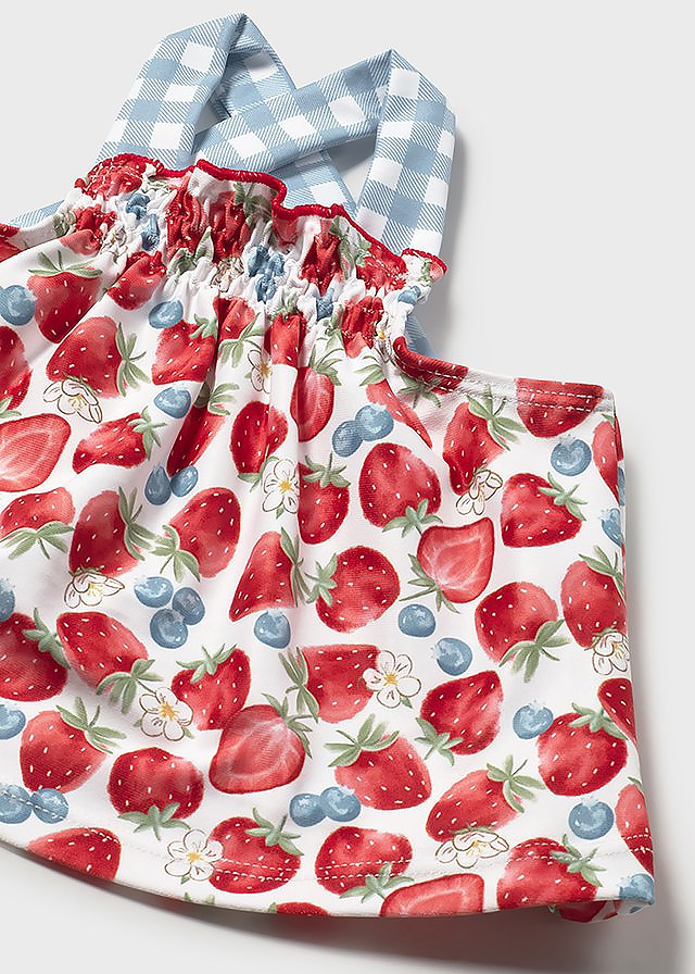 Купальник, Топ + шорти + панамка, Червоний, Mayoral Іспанія, 26VL