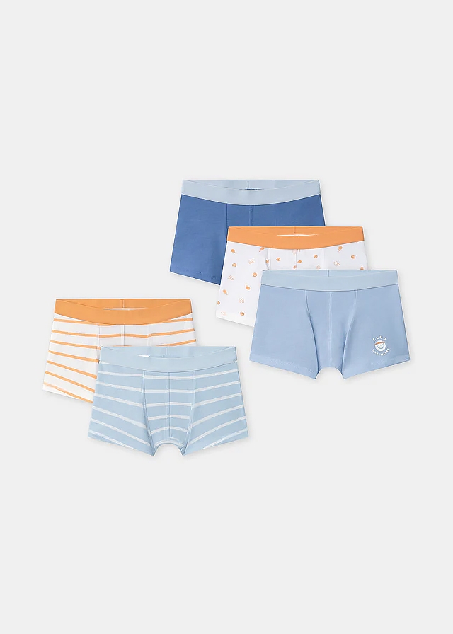 Білизна, Боксери 5 шт., Блакитний, Sergent Major Франція, 26VL