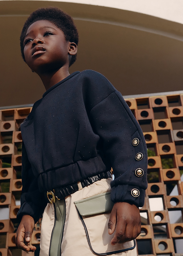 Пуловер, Чорний, AbelLula Іспанія, 26OZ