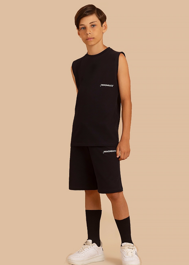 Футболка, майка, Чорний, HINNOMINATE Італія, 25VL