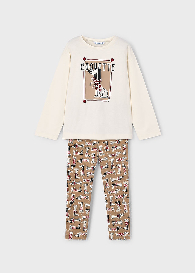 Комплект, Джемпер + легінси Темний, Бежевий, Mayoral Іспанія, 26OZ Комплект, Джемпер + легінси Темний, Бежевий, Mayoral Іспанія, 26OZ