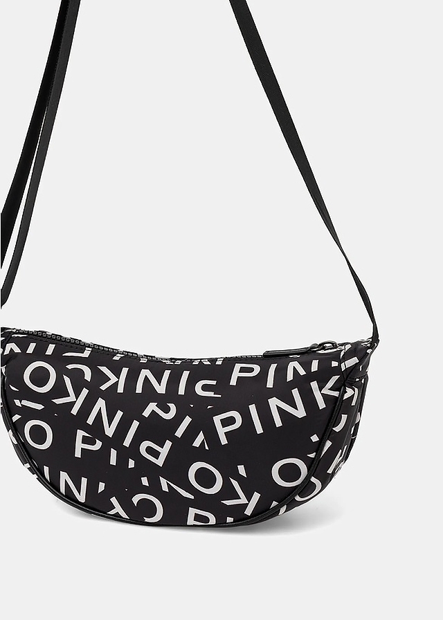 Сумка (білі написи), Чорний, PINKO UP Італія, 26OZ Сумка (білі написи), Чорний, PINKO UP Італія, 26OZ