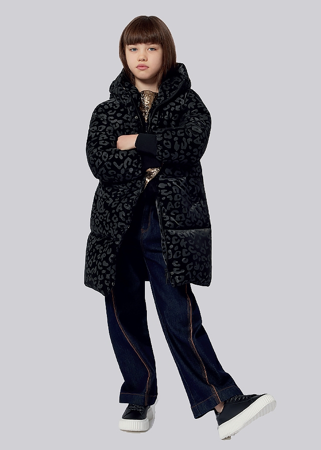 Пальто, з капюшоном, Чорний, Karl Lagerfeld  Німеччина, 26OZ