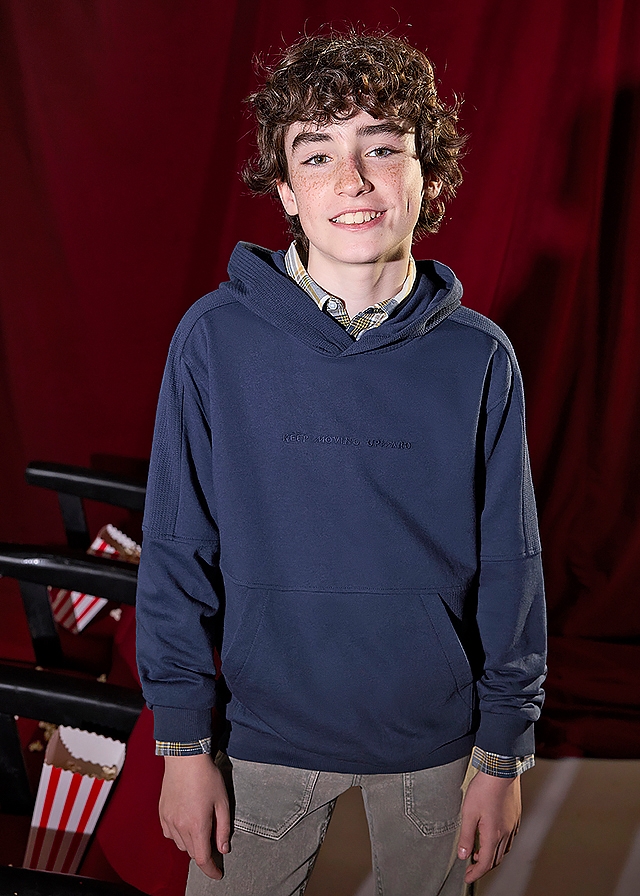 Пуловер, з капюшоном, Темно-синій, Mayoral Іспанія, 26OZ