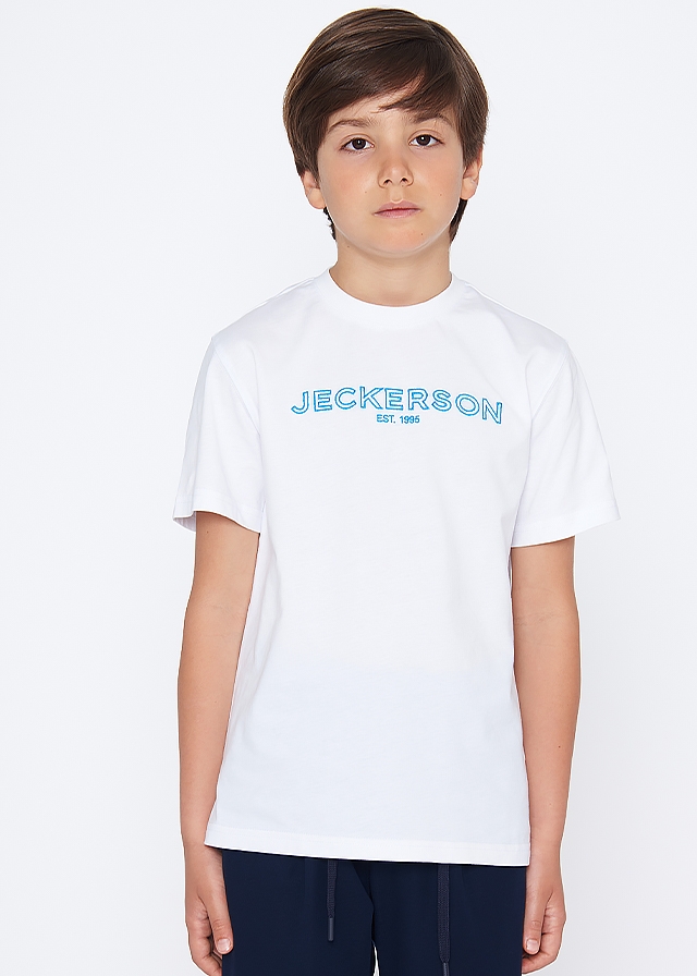 Футболка, Білий, JECKERSON Італія, 25VL