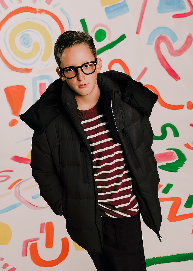 Куртка, з капюшоном, тепла, Чорний, Montereggi Італія, 26OZ