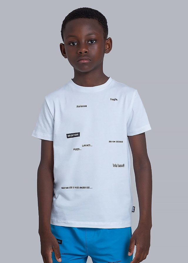 Футболка, Білий, Daniele Alessandrini Італія, 25VL