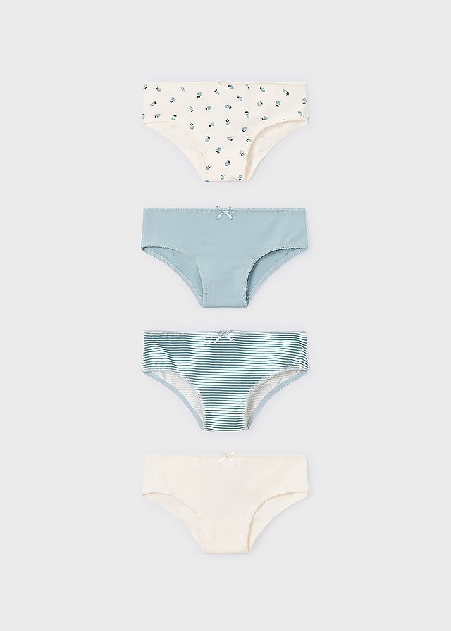 Білизна, Труси 4 шт. Кремовий,, М'ятний, Mayoral Іспанія, 26OZ