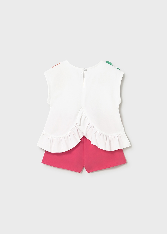 Комплект, Футболка + шорти,, Фуксія, Mayoral Іспанія, 26VL