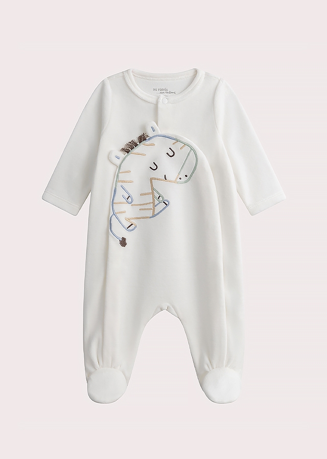 Комбінезон, довгий рукав, Білий, Du pareil au meme Франція, 25VL