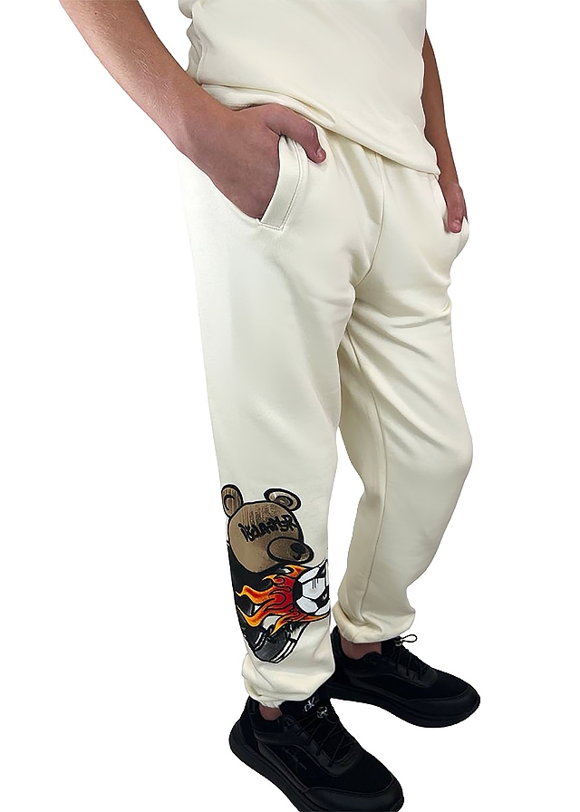 Штани, утеплені, Бежевий, DISCLAIMER Італія, 26OZ